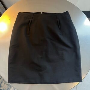 Vintage Black Lanvin Women's Mini Pencil Skirt